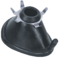 Face Mask With S.S Ring Black Rubber